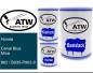 Preview: Honda, Canal Blue Mica, 862 / B035-P902-0: 500ml Lackdose + 500ml Klarlack + 250ml Härter - Set, von ATW Autoteile West.